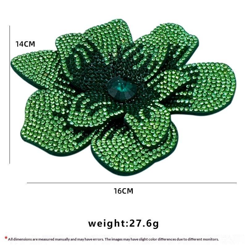 Craft Embellishment - Dreidimensionale Strass-Blumenapplikationen DIY Bastelbedarf Glitzernde Aufnähapplikationen