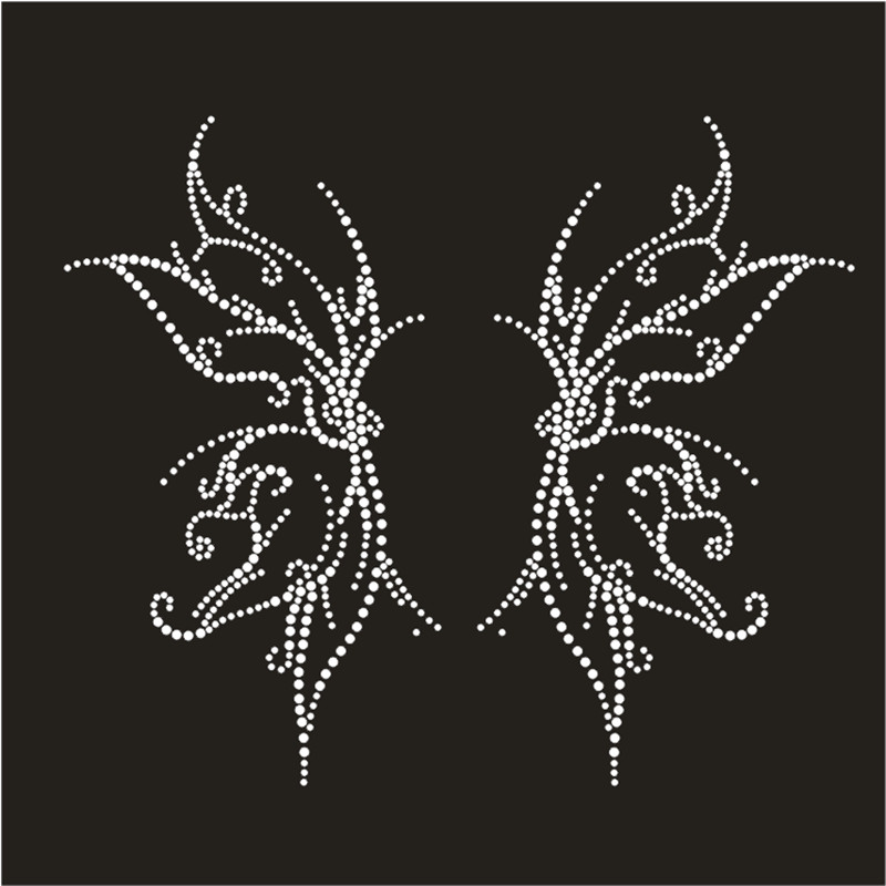 Hotfix Rhinestone Sheet - Strass Motiv Designs T-Shirt Hot-Fix Kristall