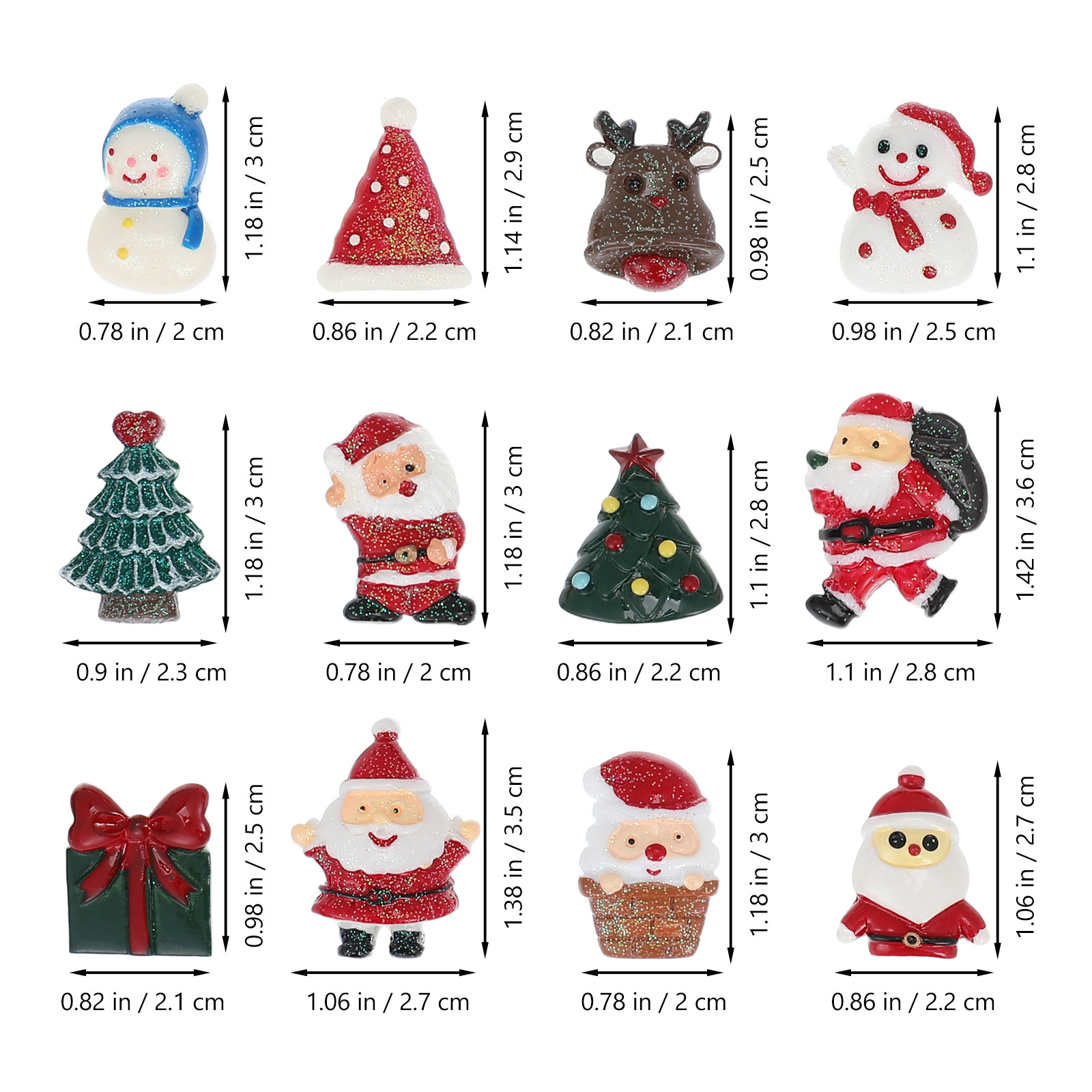 50 Stück Weihnachtsornamente,  – Craft Embellishment Bewertung und Preis