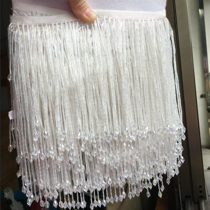 90x15cm Kristall Quaste Spitze – Beaded Trim Fringe Bewertung und Preis
