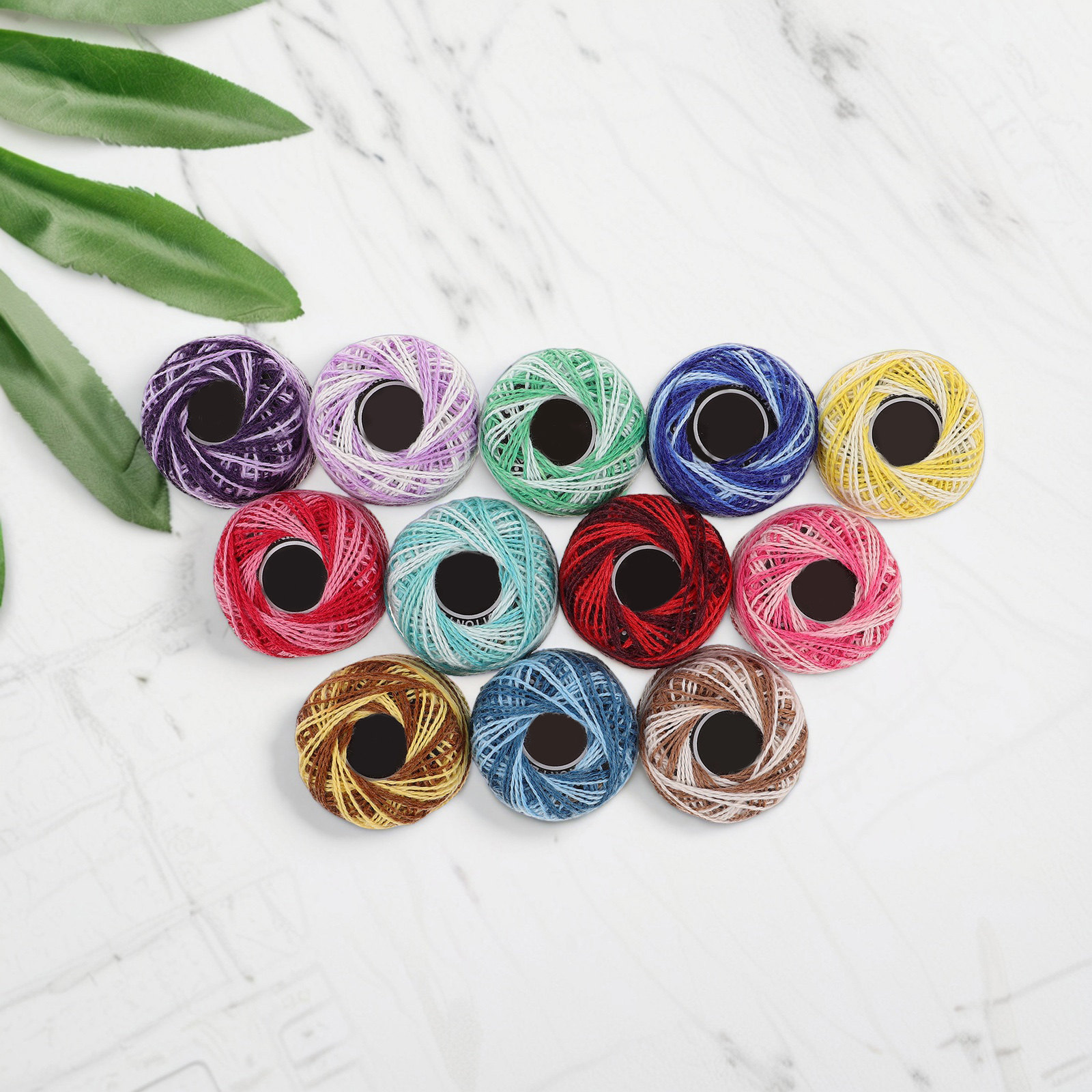 12-teiliges Set bunter Baumwol – Embroidery Craft Bewertung und Preis