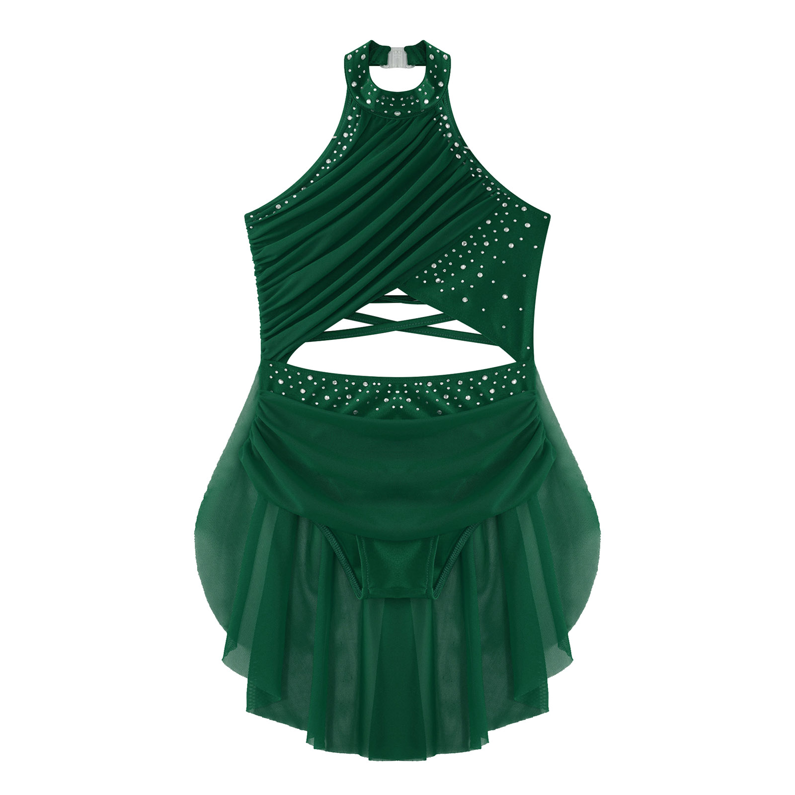 Mädchen Lyrisches Tanzkleid mi – Rhinestone Banding Trim Bewertung und Preis