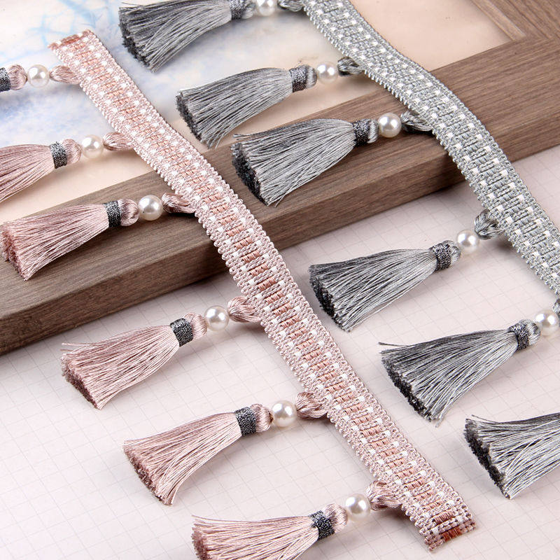25 Yard 9,2 cm Perlenquasten-F – Beaded Trim Fringe Bewertung und Preis