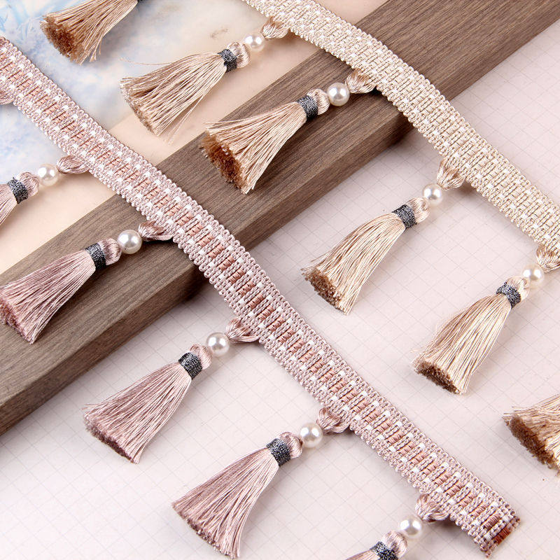 25 Yard 9,2 cm Perlenquasten-F – Beaded Trim Fringe Bewertung und Preis