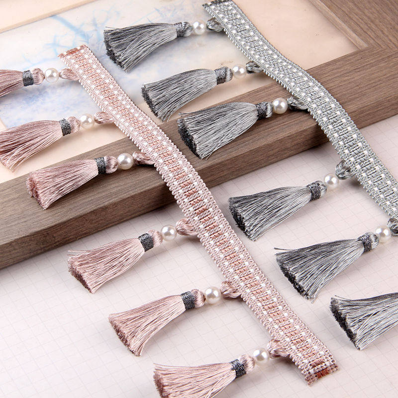 25 Yard 9,2 cm Perlenquasten-F – Beaded Trim Fringe Bewertung und Preis